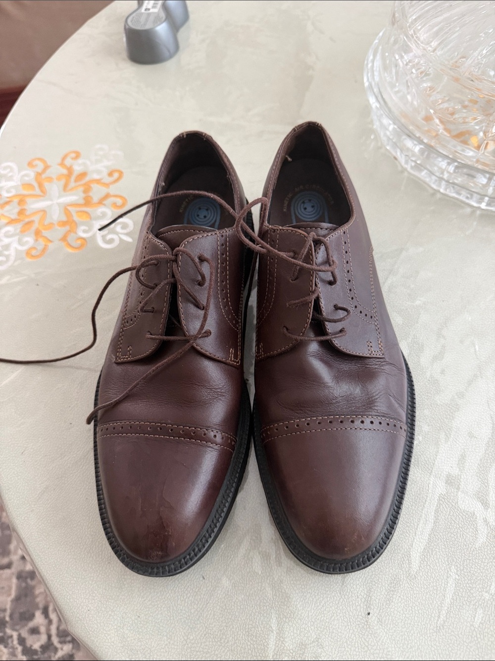 Rockport Brown Men’s Leather Derby Oxfords